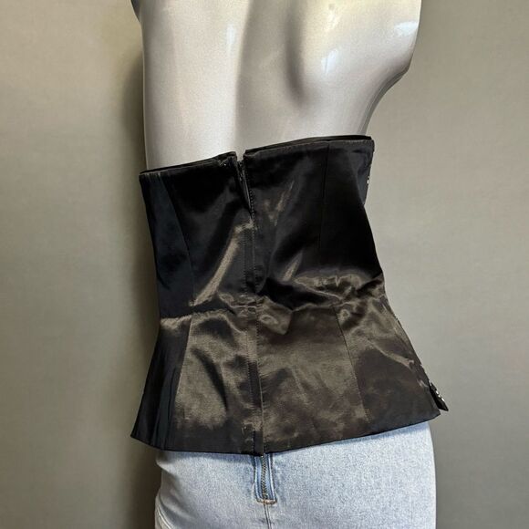 White House Black Market Embellished Strapless Bustier Top - Picture 4 of 5